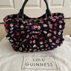 Lulu Guinness 💌Free Shipping Eyeshadow Print Small Bow Wanda